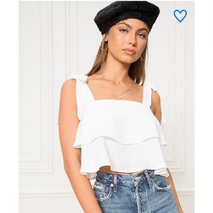 Superdown Helene tie strap top